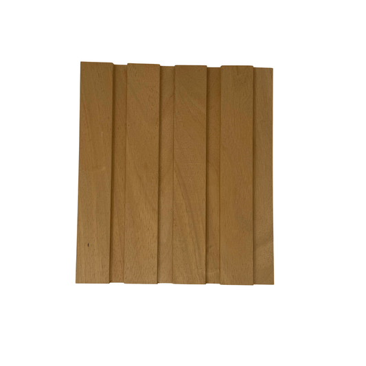 Premium South American White Oak Fluted Comb Paneling