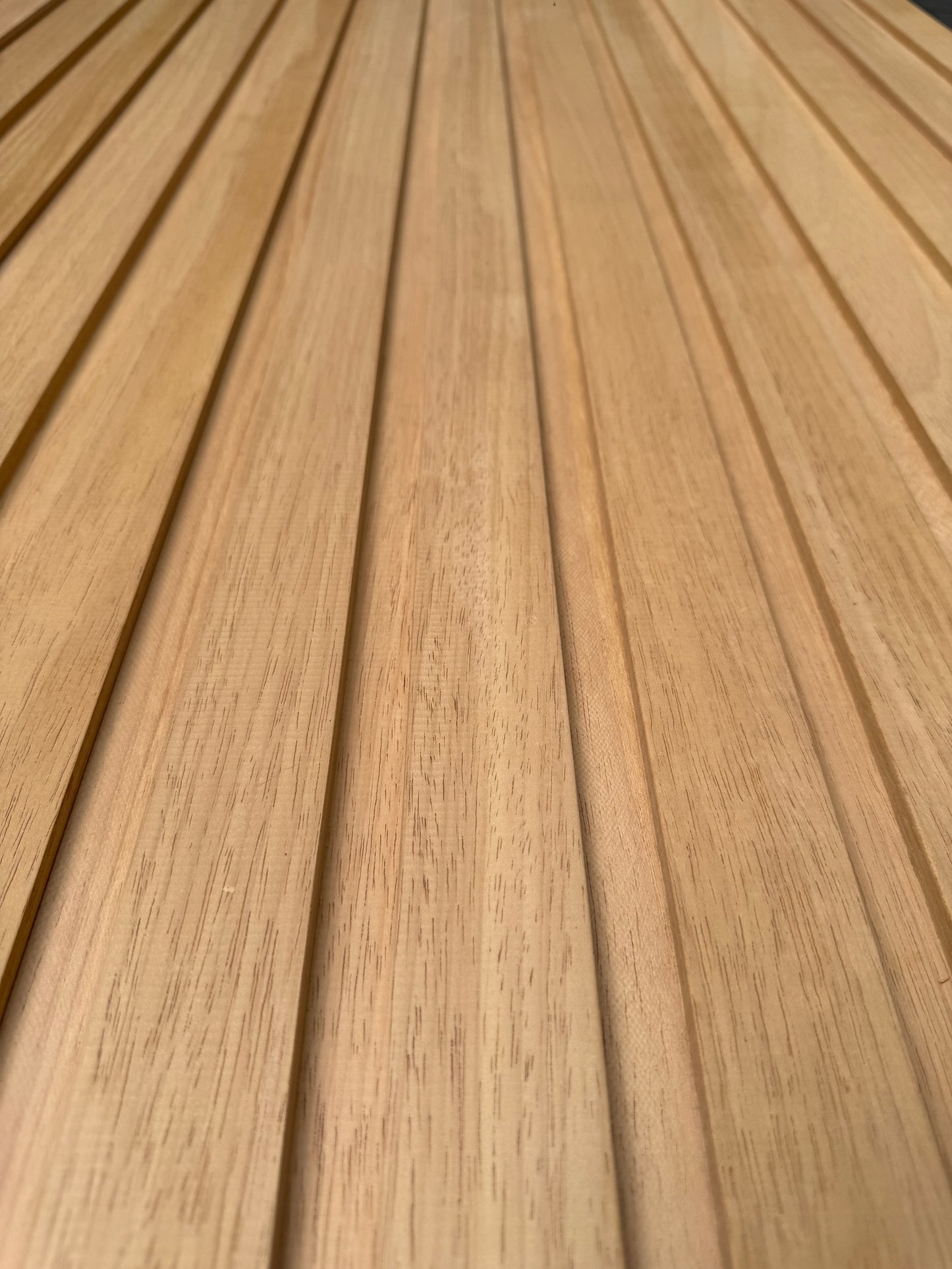 Premium South American White Oak Fluted Comb Paneling